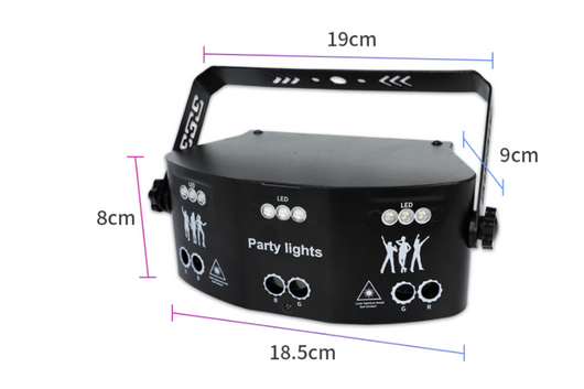 Luces LED Giratorias Multicolor con Sensor de Voz para Karaoke - Image 7