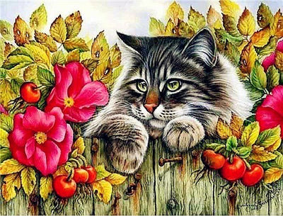 Pintura de Diamantes Gato - Bordado de Cristales Brillantes - Image 23
