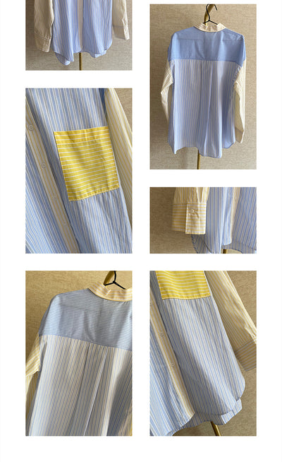 Blusa Rayada Holgada Estilo Casual para Mujer - Image 3