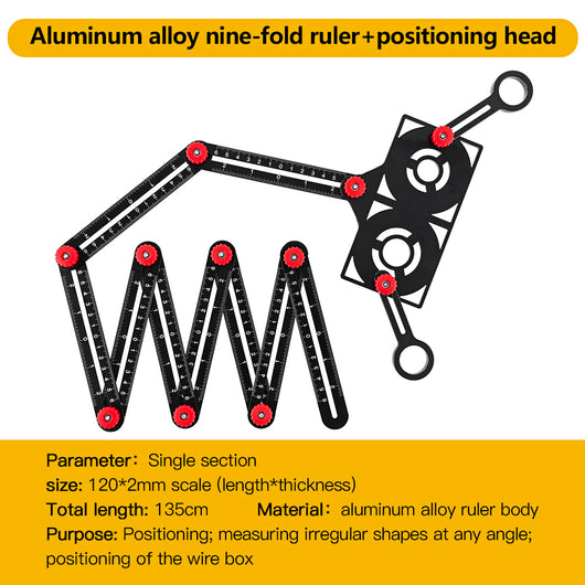 Regla Plegable de Aluminio con Posicionador Universal - Image 4