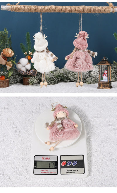 Muñeca Decorativa Navideña con Astas y Alas de Ángel - Image 21