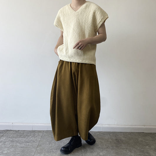 Pantalones Holgados Anchos Cropped para Hombre - Image 18