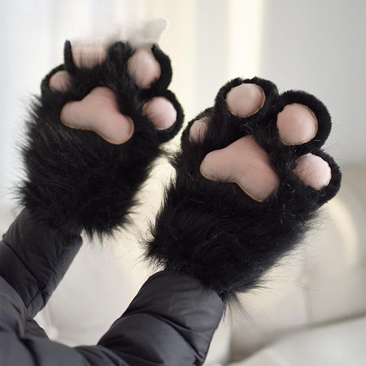 Pantuflas Cálidas con Forro Polar y Diseño de Patita de Gato - Image 11