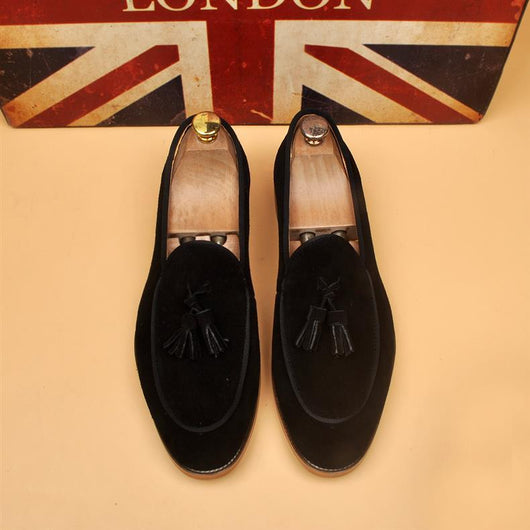 Mocasines Hombre Respirable Punta Afilada Estilo Británico Clásico - Image 18