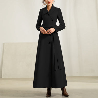 Abrigo de Lana Doble Faz con Cashmere