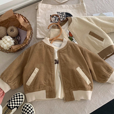 Abrigo Infantil Primavera Corduroy Estilo Japonés y Coreano - Image 10