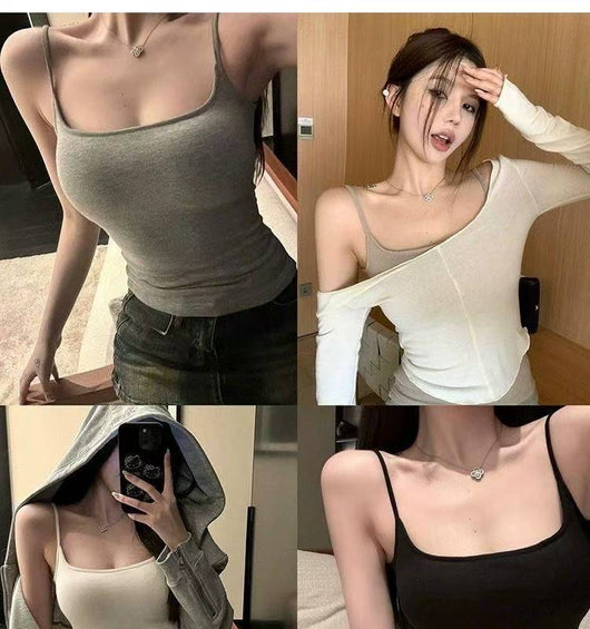 Camiseta Estilo Cómic con Relleno Integrado para el Pecho - Image 27