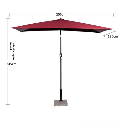 Sombrilla Rectangular Impermeable para Terraza y Patio - Protección Solar 4 Esquinas - Image 13