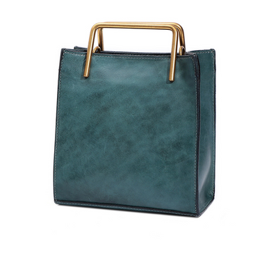 Bolso Bandolera de Cuero Curtido Vegetal Italiano Artesanal Retro - Image 12