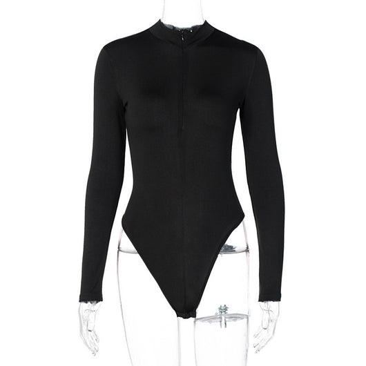 Jumpsuit Ajustado de Manga Larga con Cierre para Mujer - Image 12