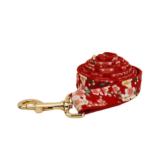 Collar Floral Japonés para Perros con Hebilla de Aleación y Correa de Mano - Image 3