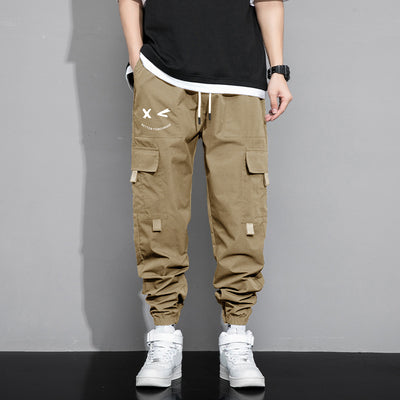 Pantalones Cargo Sueltos para Hombre - Estilo Trendy Otoño Primavera con Múltiples Bolsillos - Image 2
