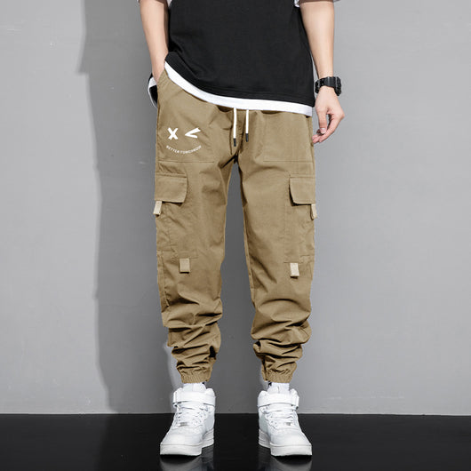 Pantalones Cargo Sueltos para Hombre - Estilo Trendy Otoño Primavera con Múltiples Bolsillos - Image 2