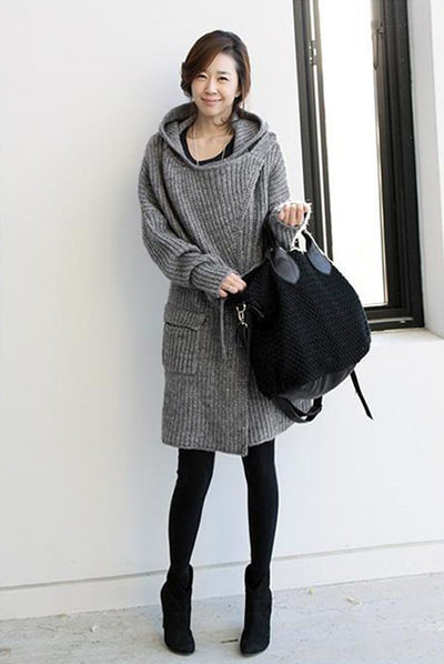 Abrigo Sudadera con Capucha Ancho y Suelto para Mujer - Image 17