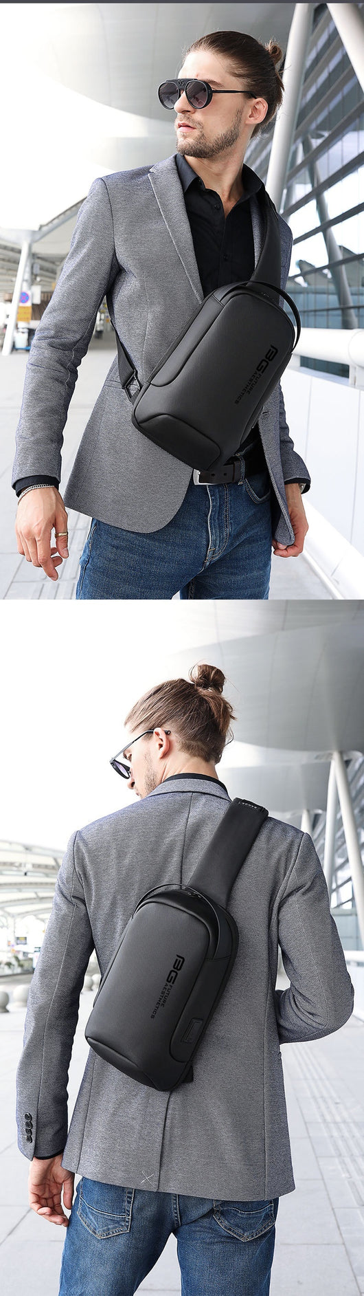 Bolsa Ejecutiva Casual con Puerto USB para Hombre - Image 11