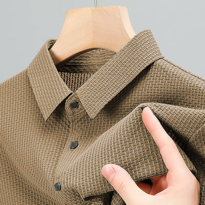 Blusa Ejecutiva Transpirable de Corte Delgado - Image 3