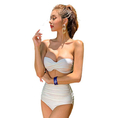 Traje de Baño Bikini Protector Solar Estilo Japonés
