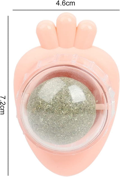 Juguetes de Hierba Gatera Adhesivos con Bolas de Menta para Gatos - Limpieza Dental y Entretenimiento - Image 4