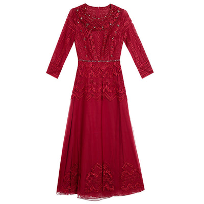 Vestido Slim Fit Elegante con Detalles Diamante - Image 21