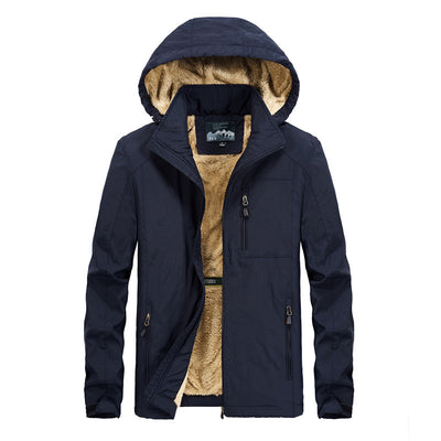 Chaqueta Acolchada con Capucha Térmica para Hombre Talla Grande - Image 5