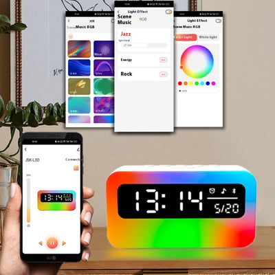 Reloj Despertador Bluetooth con Sonidos Relajantes y Altavoz Multifunción - Image 4