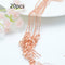 Color-preserving Flat O-chain Cross Chain Copper Dorado-plated Finished Chain Rose Dorado 1.2mmX45cm 20PCS