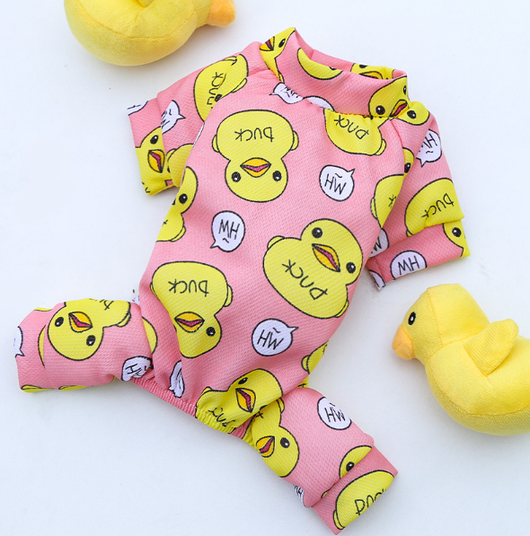 Pijama Térmico para Mascotas - Diseño Pato Cartoon - Image 5