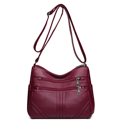 Bolso Crossbody de Cuero Suave Texturizado para Mujer - Image 6
