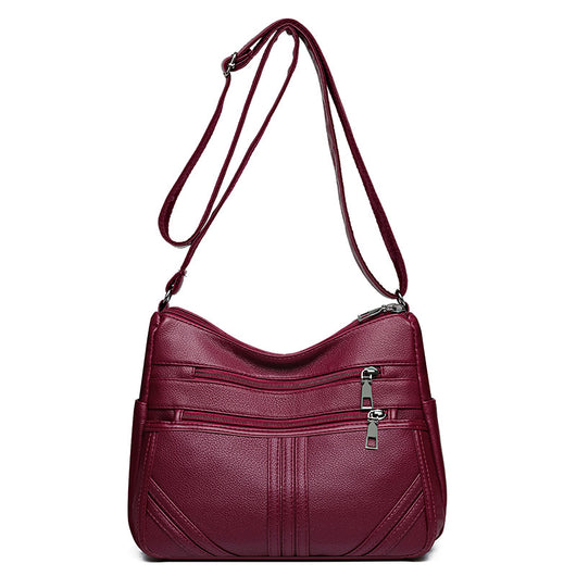 Bolso Crossbody de Cuero Suave Texturizado para Mujer - Image 6