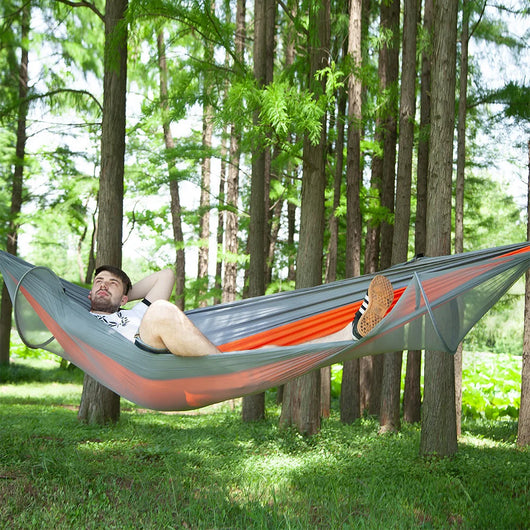 Hamaca Camping Automática con Red Antimosquitos para Viajes y Aventura - Image 8
