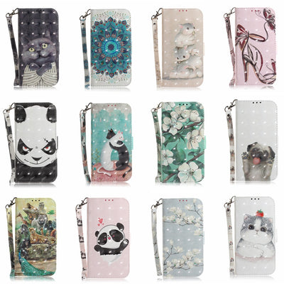 Funda Protectora de Cuero Pintado con Compartimento para Tarjetas - Image 5