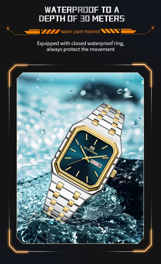 Reloj Cuadrado Luminoso Casual para Hombre - Image 15