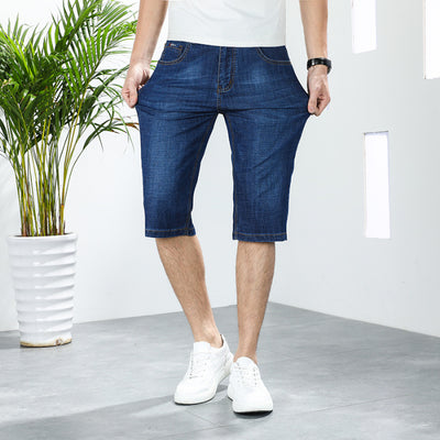 Pantalones de Mezclilla Ejecutivos Rectos Elásticos Verano - Image 9