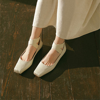 Zapatos de Tacón Bajo Cómodos con Tira de Ballet para Mujer - Image 14