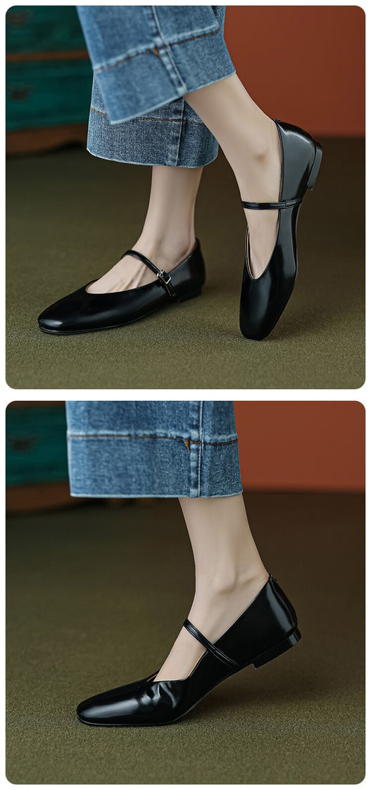Zapatos Mary Jane Planos Cómodos de Punta Redonda para Mujer - Image 7