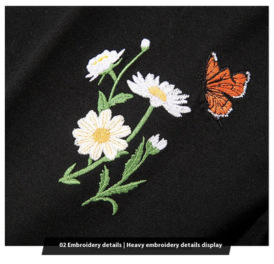 Playera Corta Estilo Chino con Mariposas de Cambio de Luz - Image 19