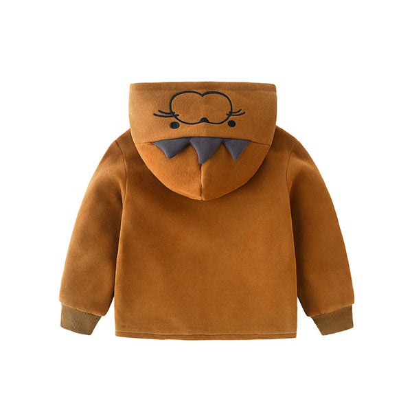 Abrigo Acolchado Infantil Casual con Diseño Cartoon