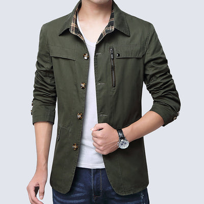Chaqueta Slim Fit para Hombre - Diseño Minimalista y Versátil - Image 11