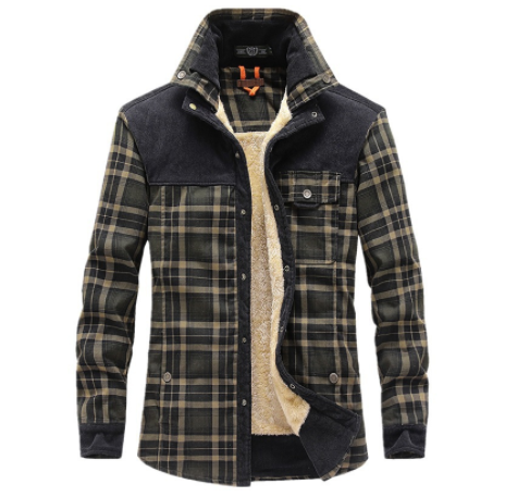 Camisa de Franela Térmica para Hombre - Cuadros Otoño Invierno - Image 7