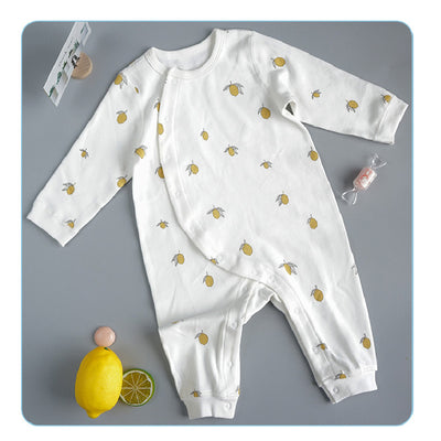 Enterizo para Bebé Niña en Algodón Orgánico Color Limón - Image 7