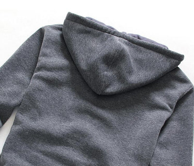 Sudadera con Capucha y Bolsillos de Cierre Combinado - Image 10