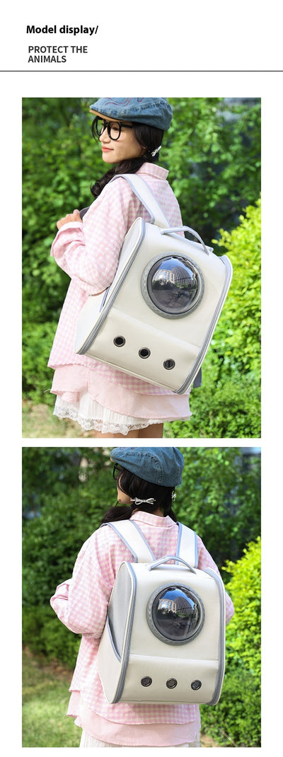 Mochila Transportadora para Mascotas con Cápsula Espacial - Gran Capacidad y Transpirable - Image 12