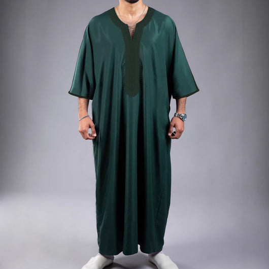 Túnica Marroquí Étnica para Hombre con Estampado Digital 3D - Image 3