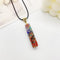 Retro Reiki Healing Energy Crystal Pendant Natural Stone For Yoga Meditation Spiritual 7 Chakra Jewelry Necklace Amulet B 1PC