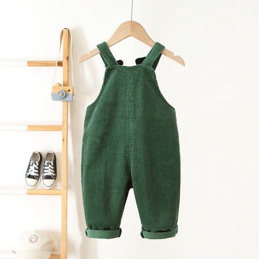 Overol Infantil de Pana Adorable y a la Moda para Bebés - Image 12
