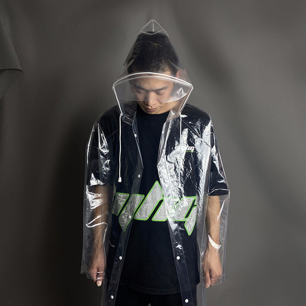 Impermeable Transparente Grueso con Patrón de Lichi