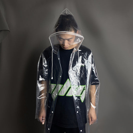Impermeable Transparente Grueso con Patrón de Lichi