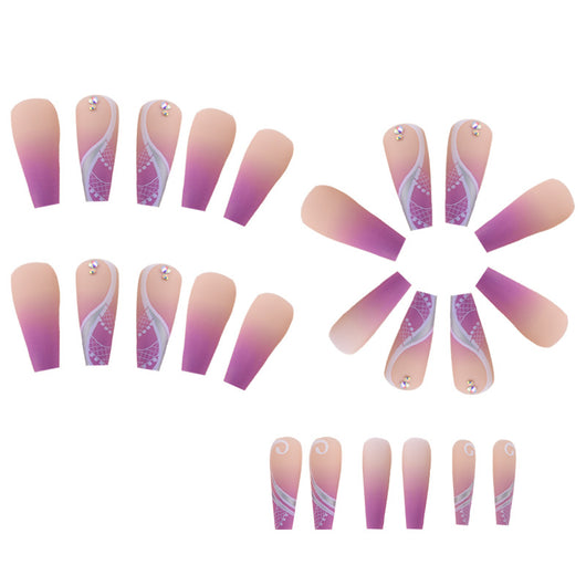 Uñas Postizas Largas Estilo Europeo y Americano - Image 3