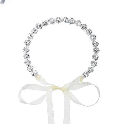 Diadema Nupcial con Girasol de Diamantes de Imitación para Fotografía de Bodas - Image 3