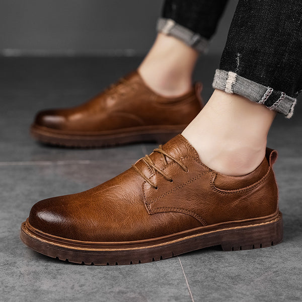 Trajes de Negocios y Zapatos de Cuero para Hombre